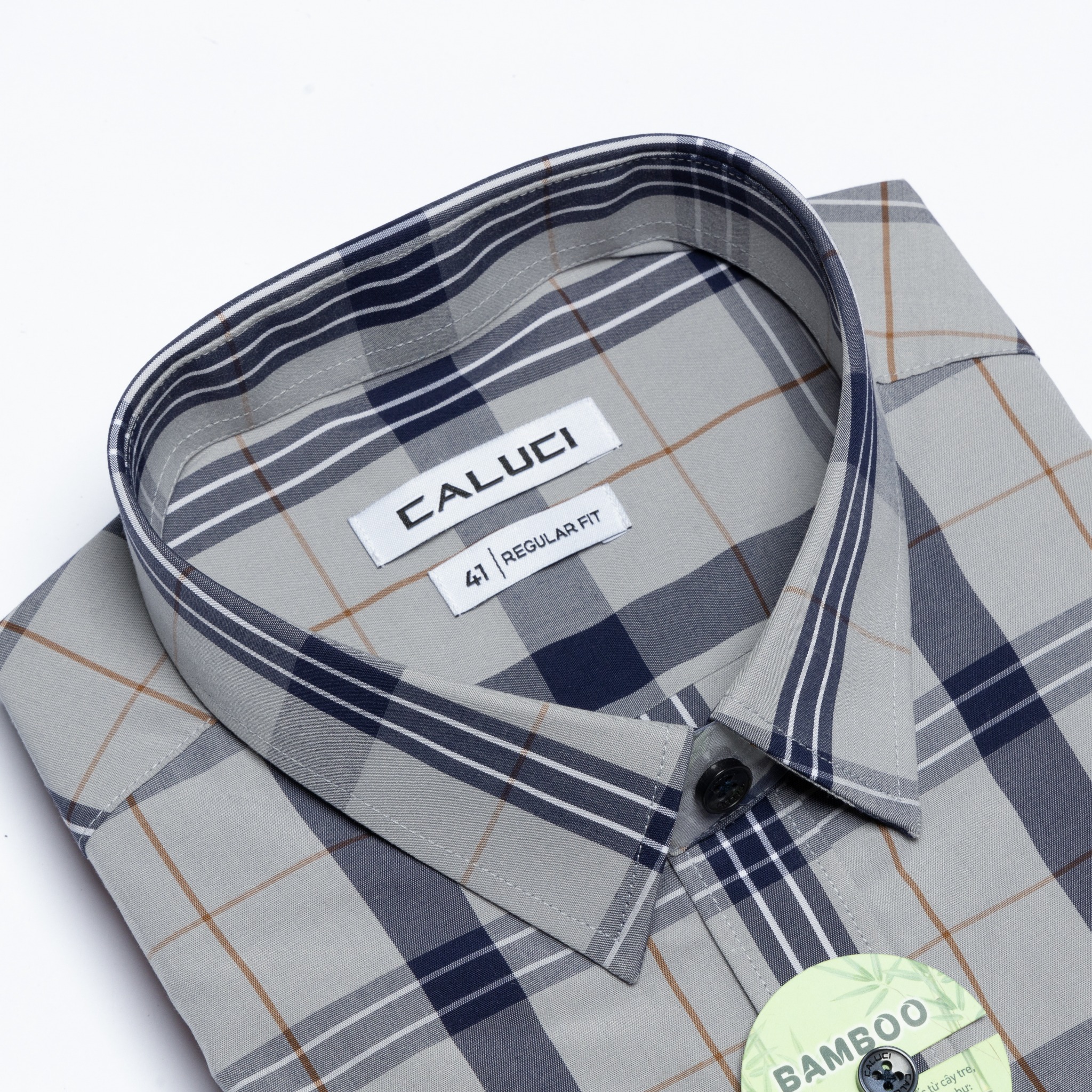 Áo sơ mi nam ngắn tay CALUCI MSS3221R