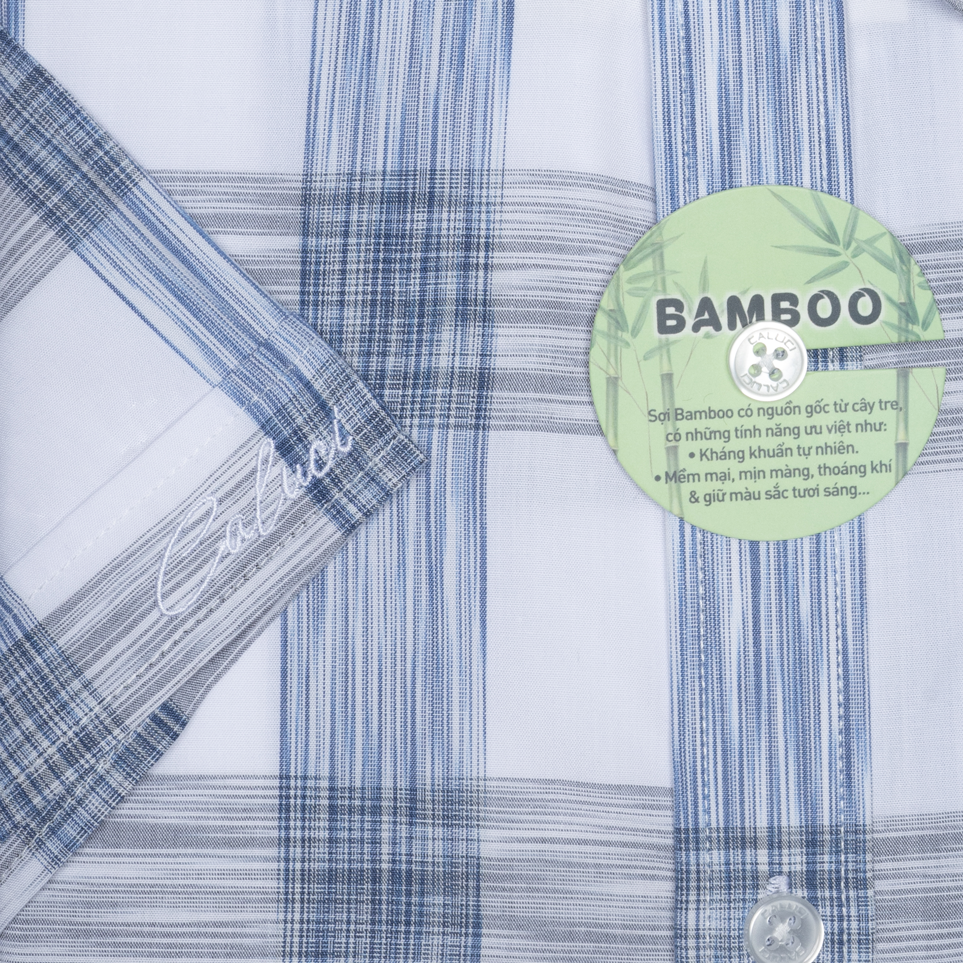 Áo sơ mi nam ngắn tay CALUCI MSS3123R