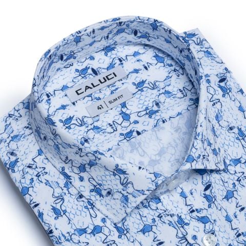 Áo sơ mi nam ngắn tay CALUCI MSS3209S