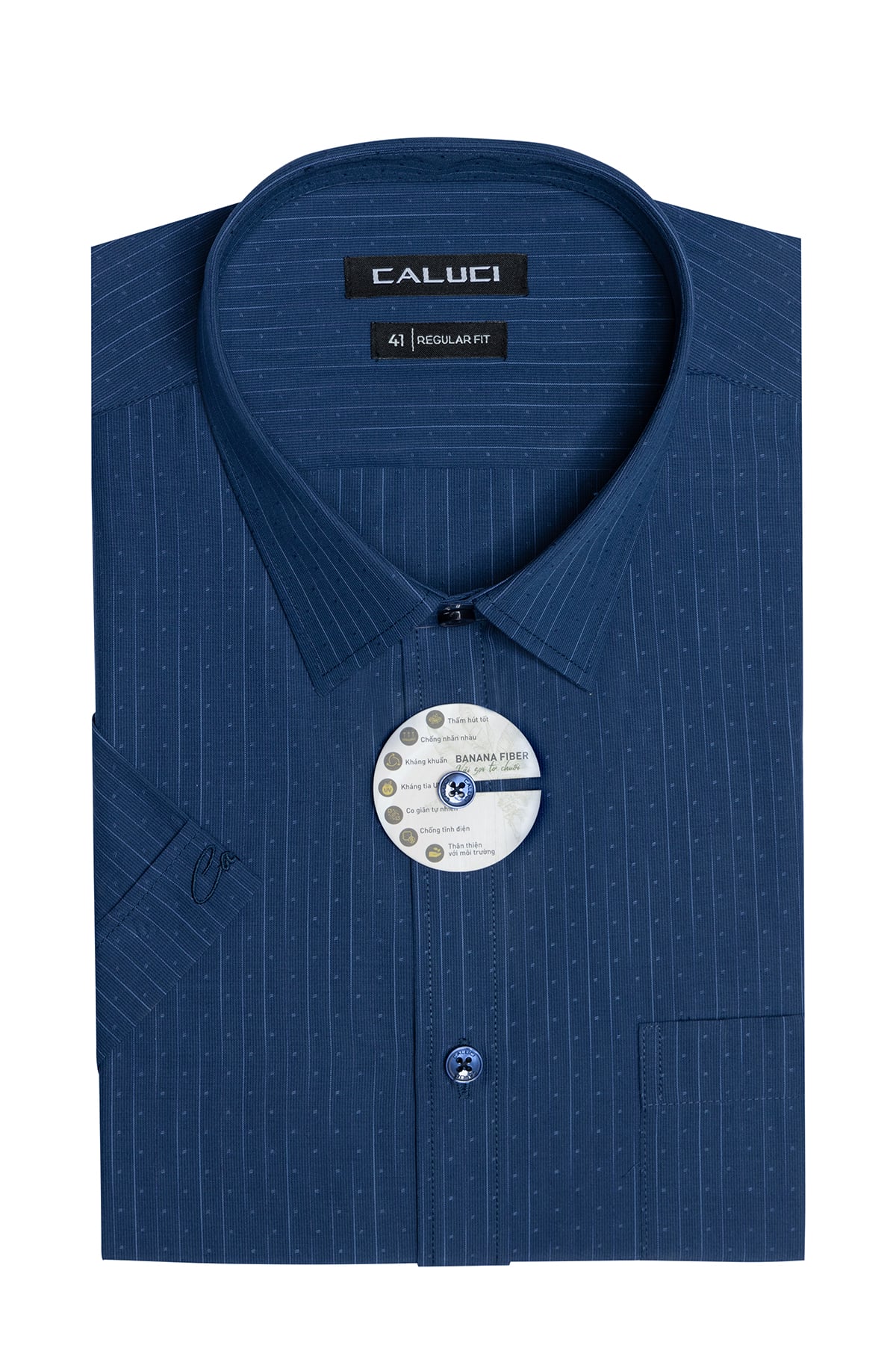Áo sơ mi nam ngắn tay CALUCI MSS3164R