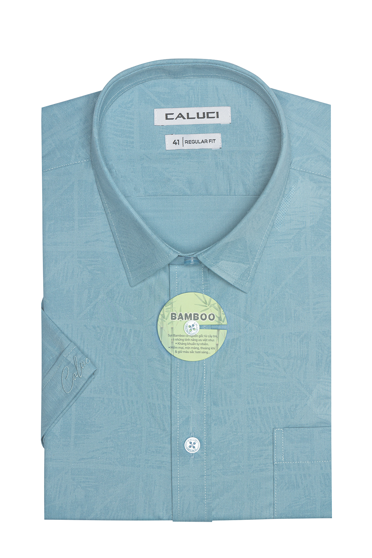 Áo sơ mi nam ngắn tay CALUCI MSS3195R