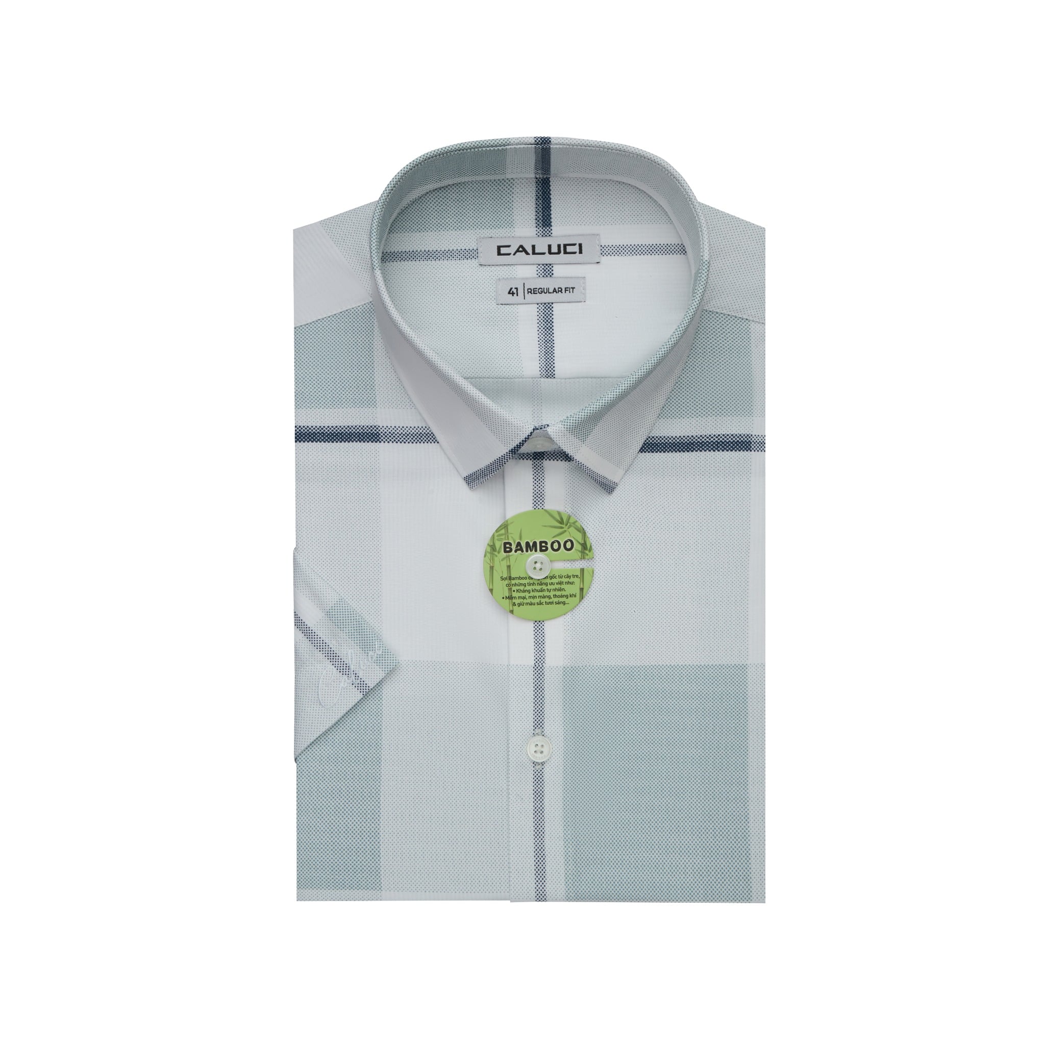 Áo sơ mi nam ngắn tay CALUCI MSS5293R