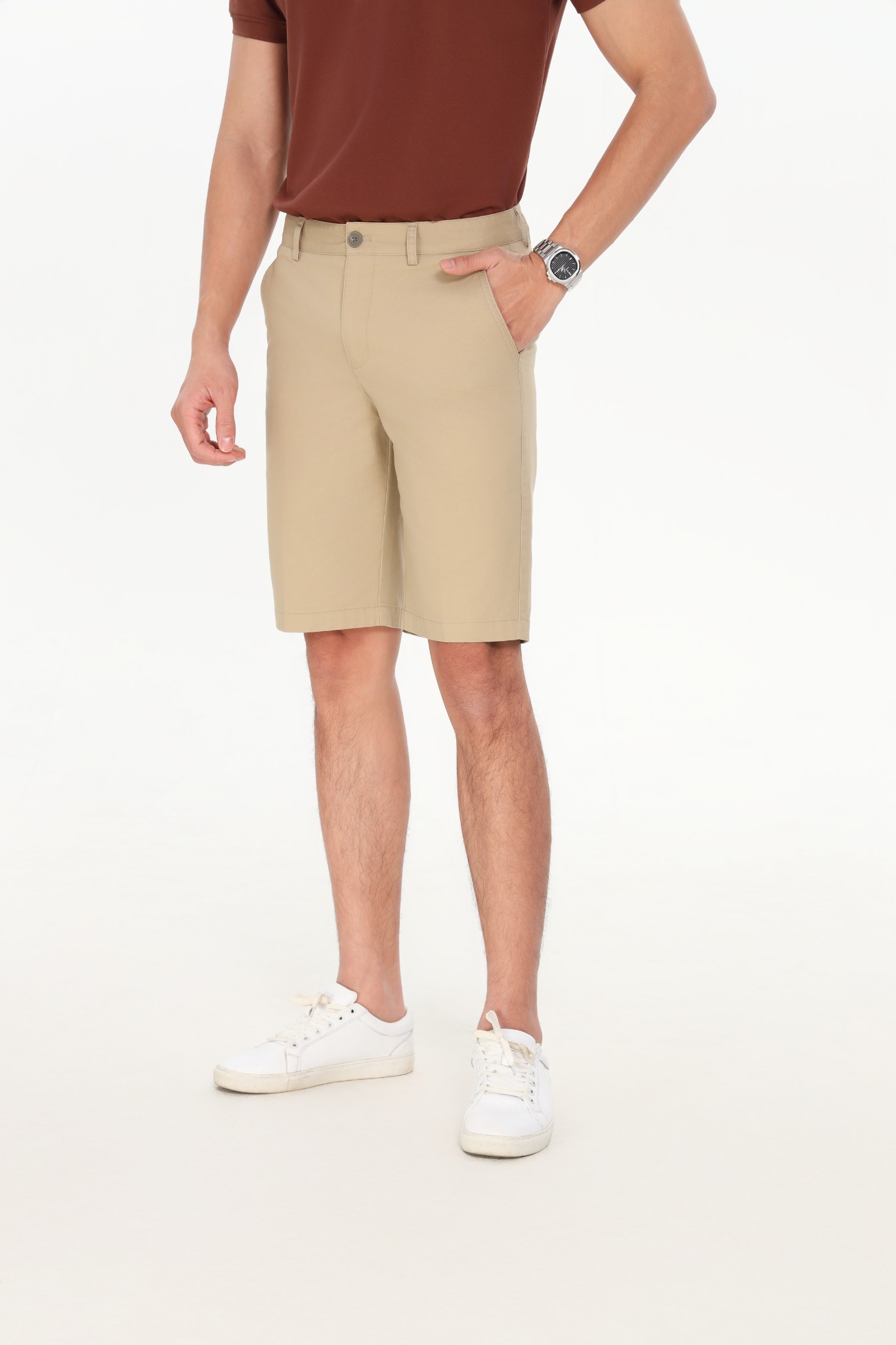 Quần short khaki nam CALUCI MKS528R