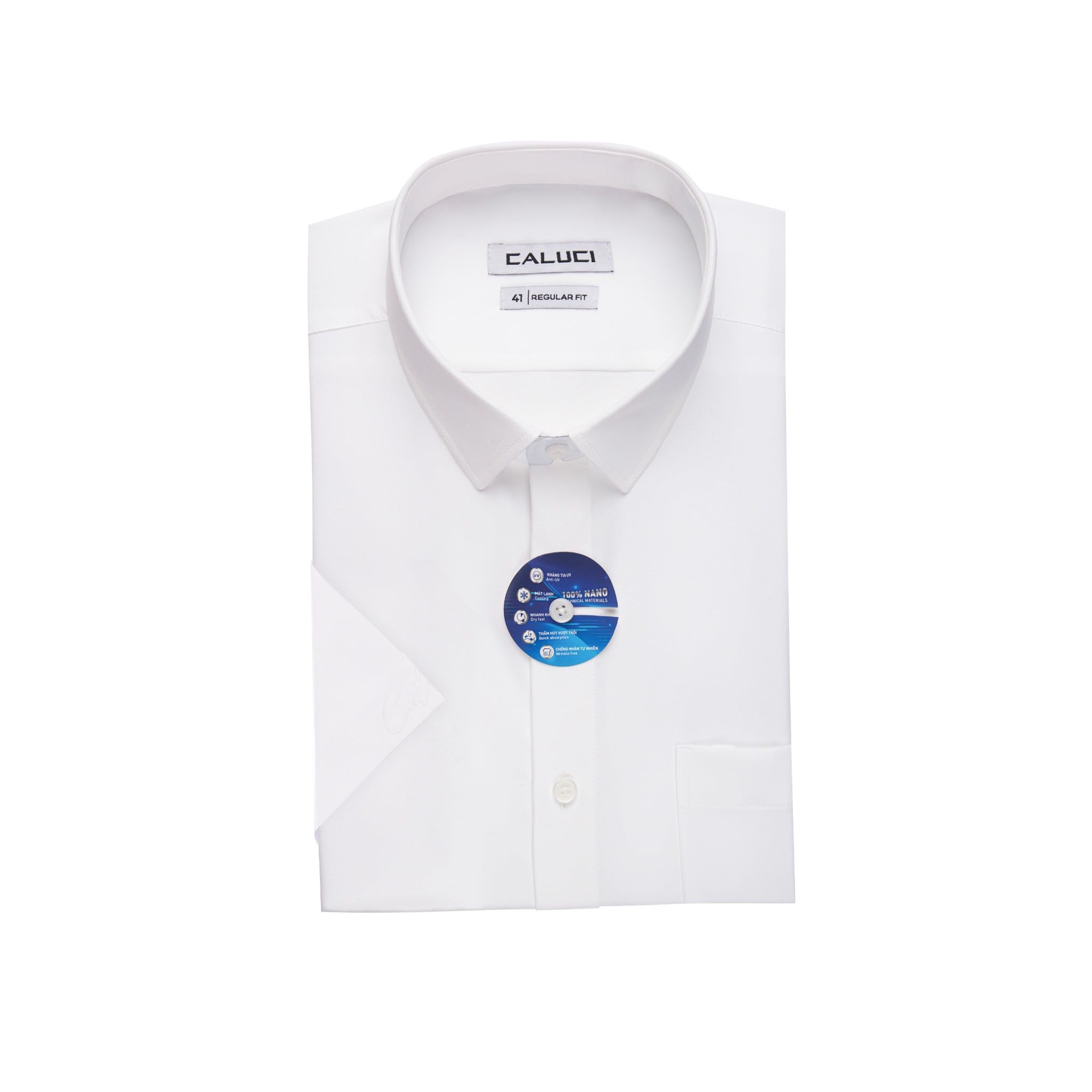 Áo sơ mi nam ngắn tay CALUCI MSS0216R