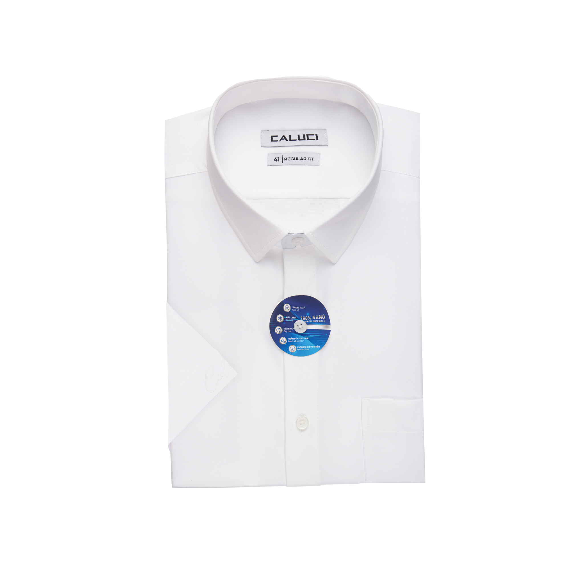 Áo sơ mi nam ngắn tay CALUCI MSS0216R