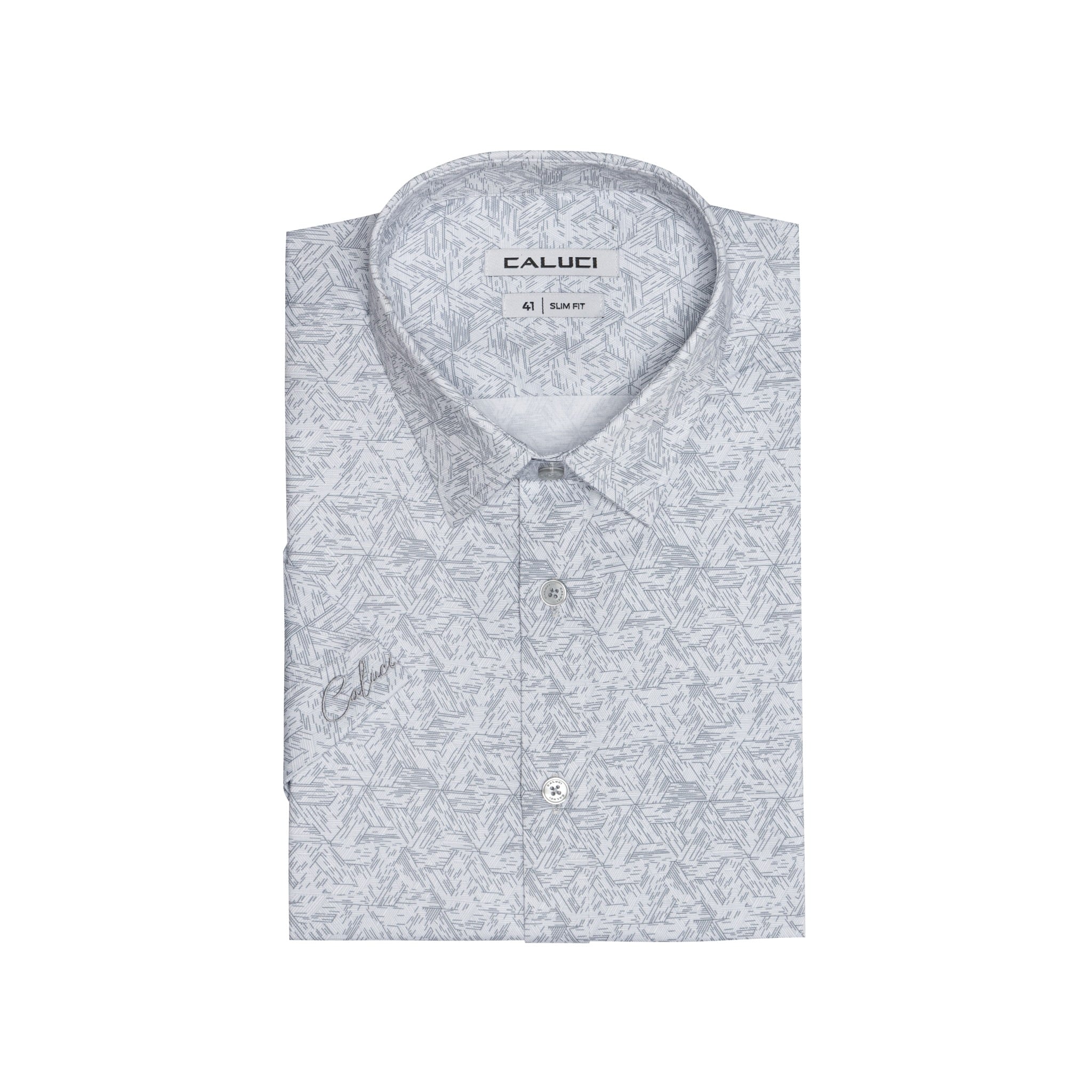 Áo sơ mi nam ngắn tay CALUCI MSS4223S