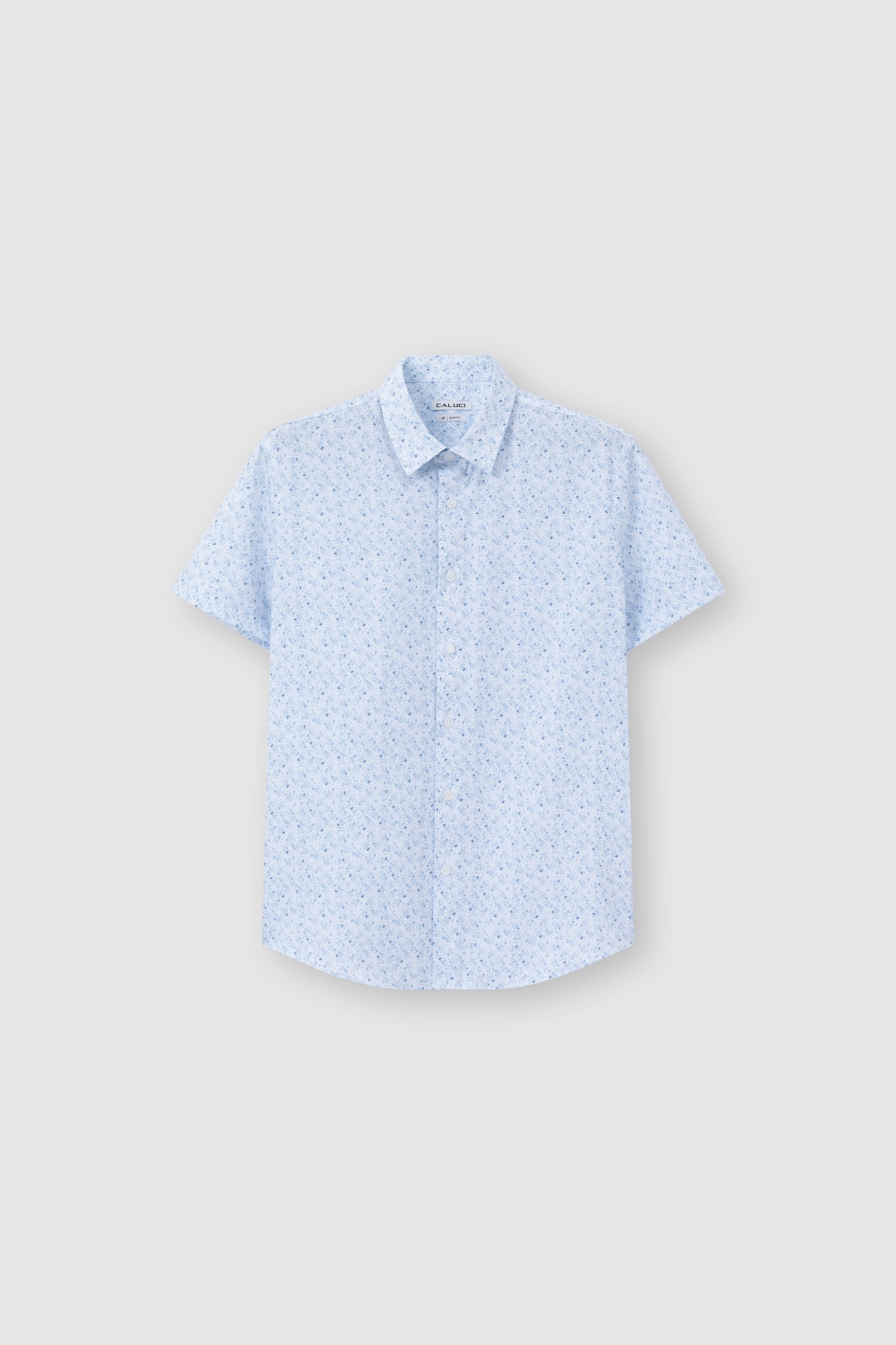 Áo sơ mi nam ngắn tay CALUCI MSS4257S