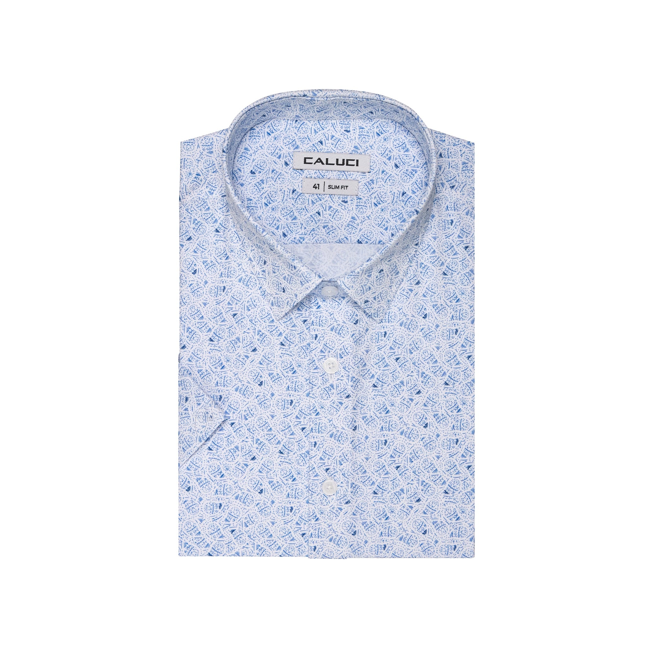 Áo sơ mi nam ngắn tay CALUCI MSS4257S