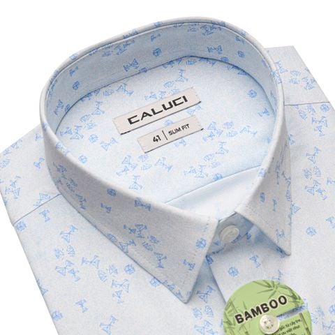 Áo sơ mi nam ngắn tay CALUCI MSS5292S