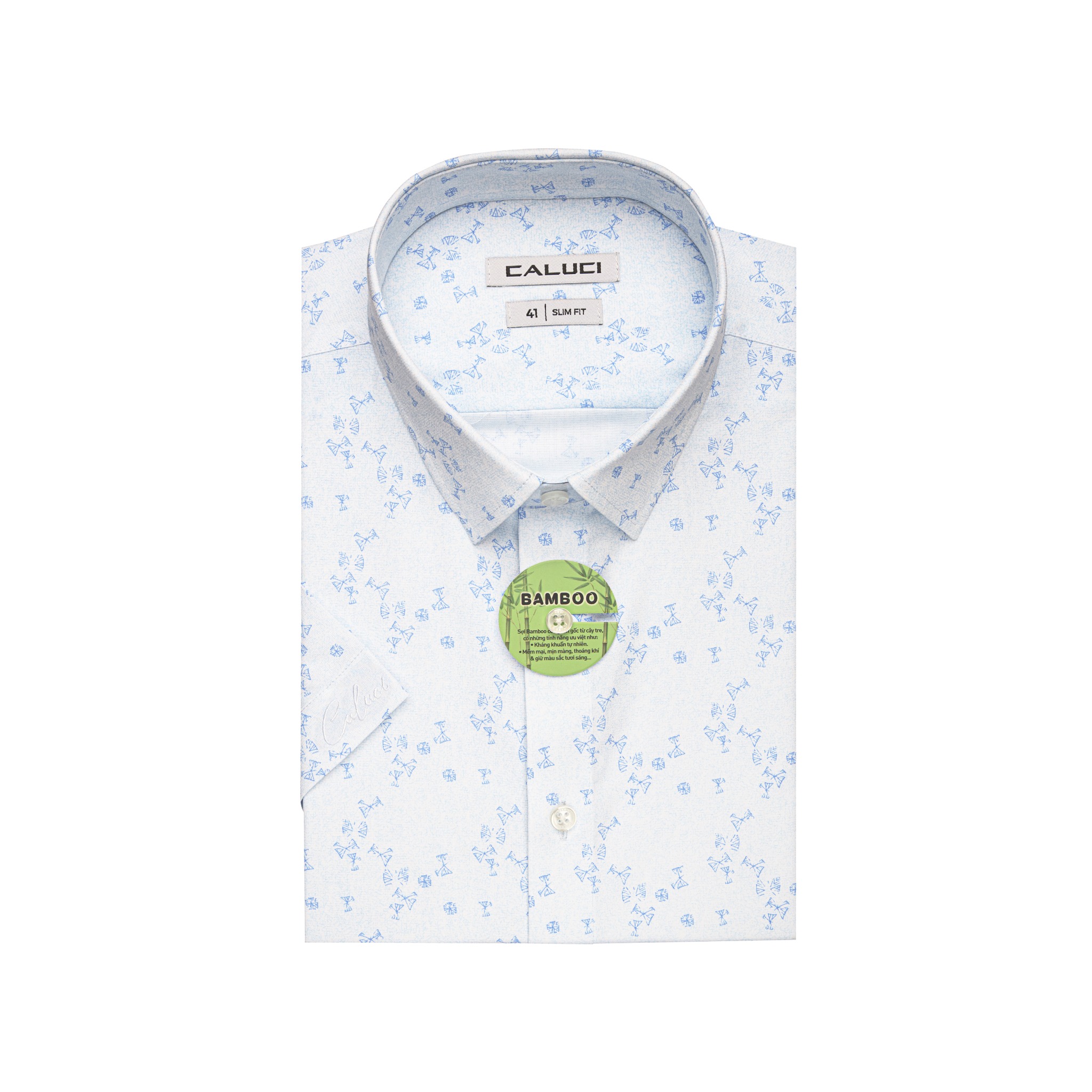 Áo sơ mi nam ngắn tay CALUCI MSS5292S