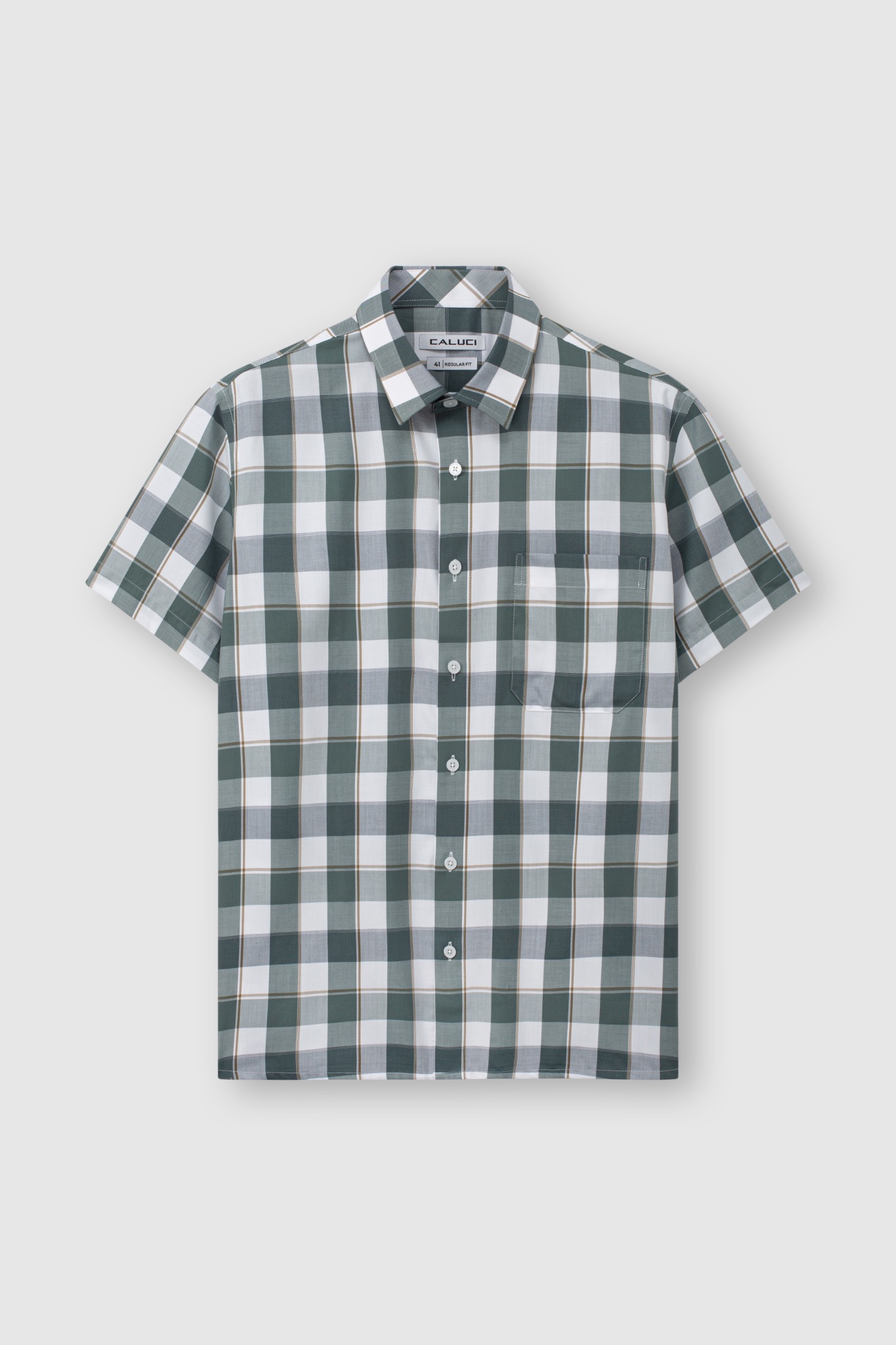 Áo sơ mi nam ngắn tay CALUCI MSS5300R