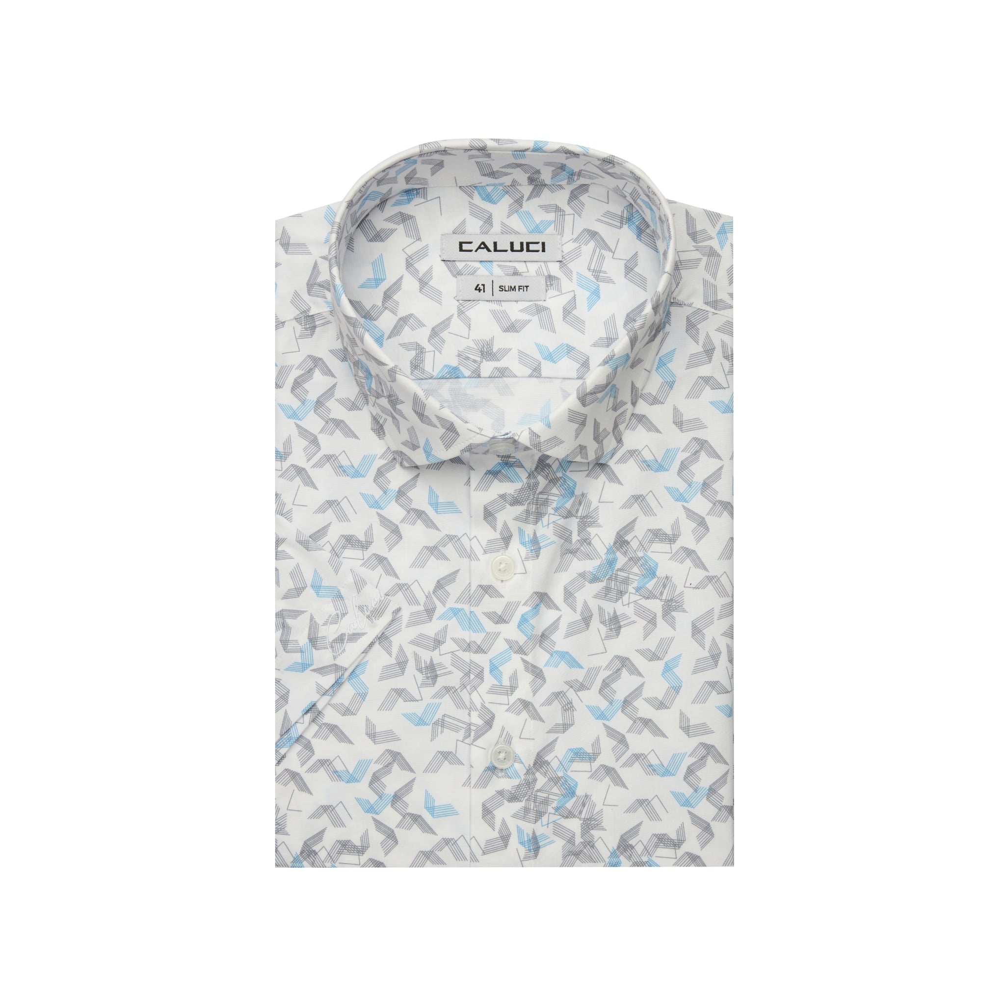 Áo sơ mi nam ngắn tay CALUCI MSS5301S