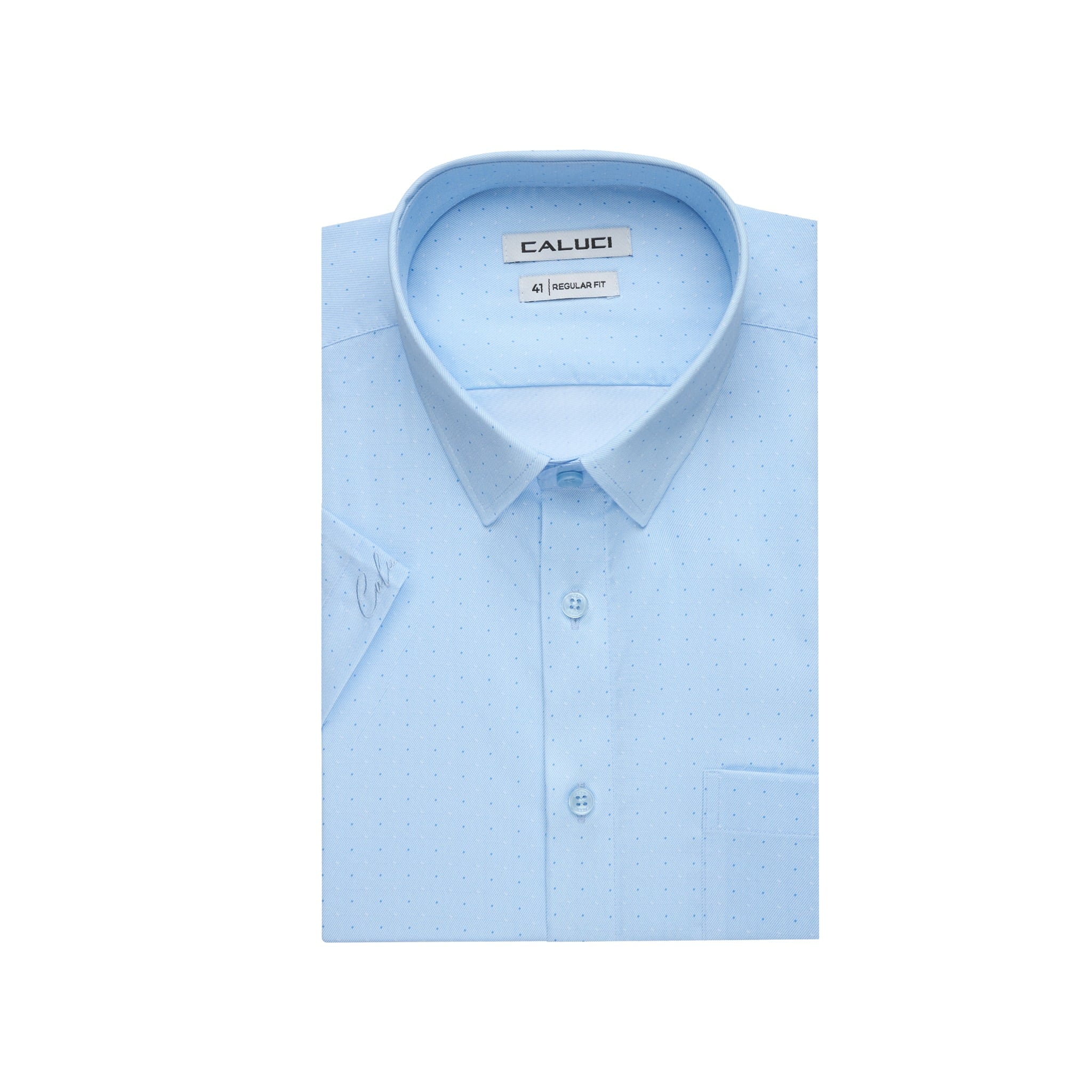 Áo sơ mi nam ngắn tay CALUCI MSS5307R
