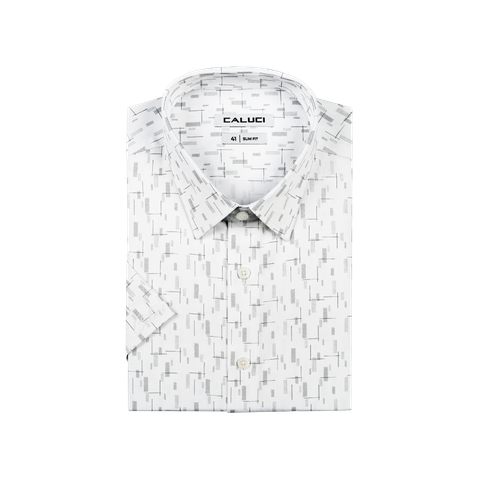 Áo sơ mi nam ngắn tay CALUCI MSS5332S