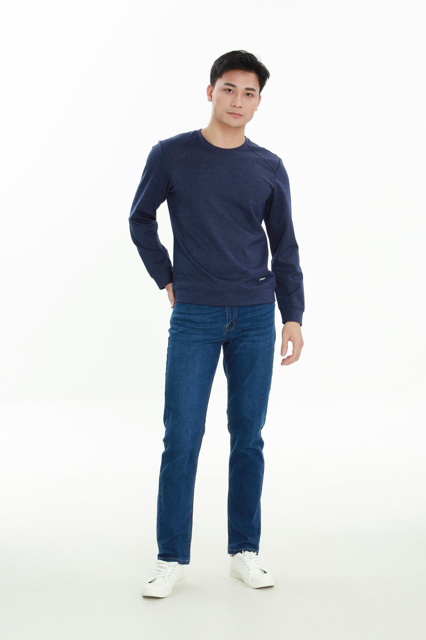 Áo nỉ nam dài tay CALUCI MSW303R