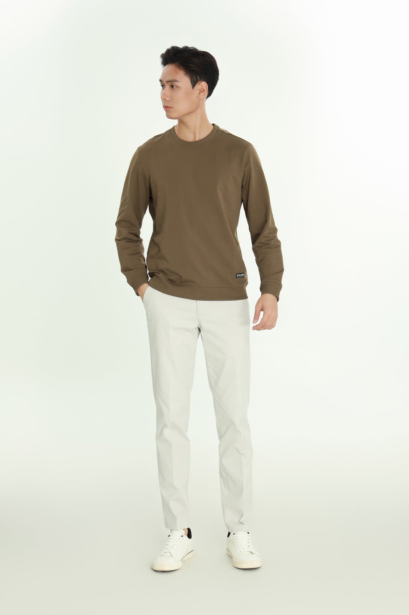 Áo nỉ nam dài tay CALUCI MSW309R