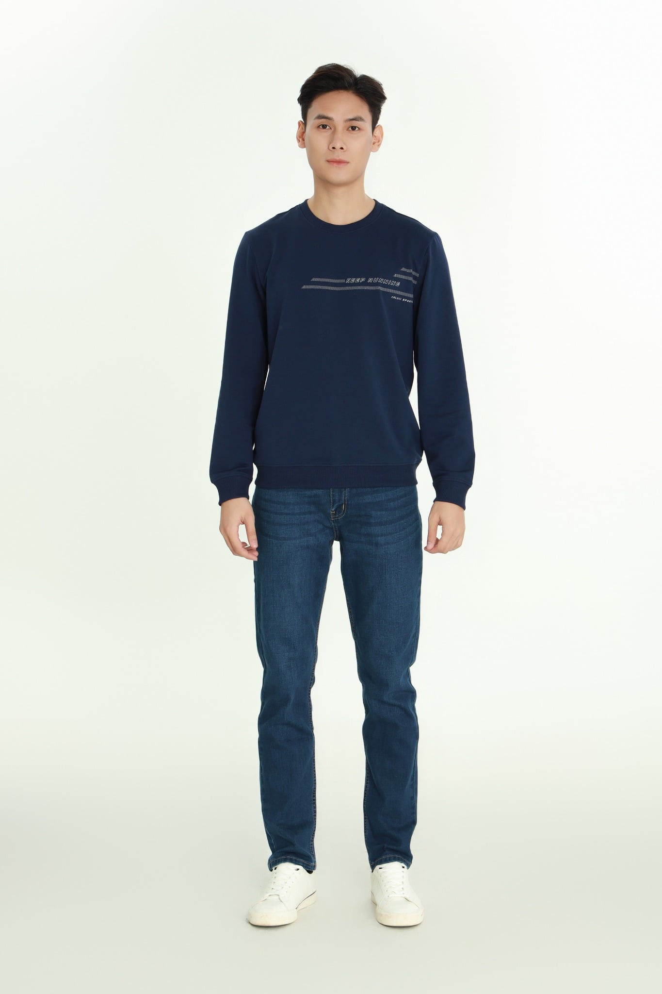 Áo nỉ nam dài tay CALUCI MSW310R