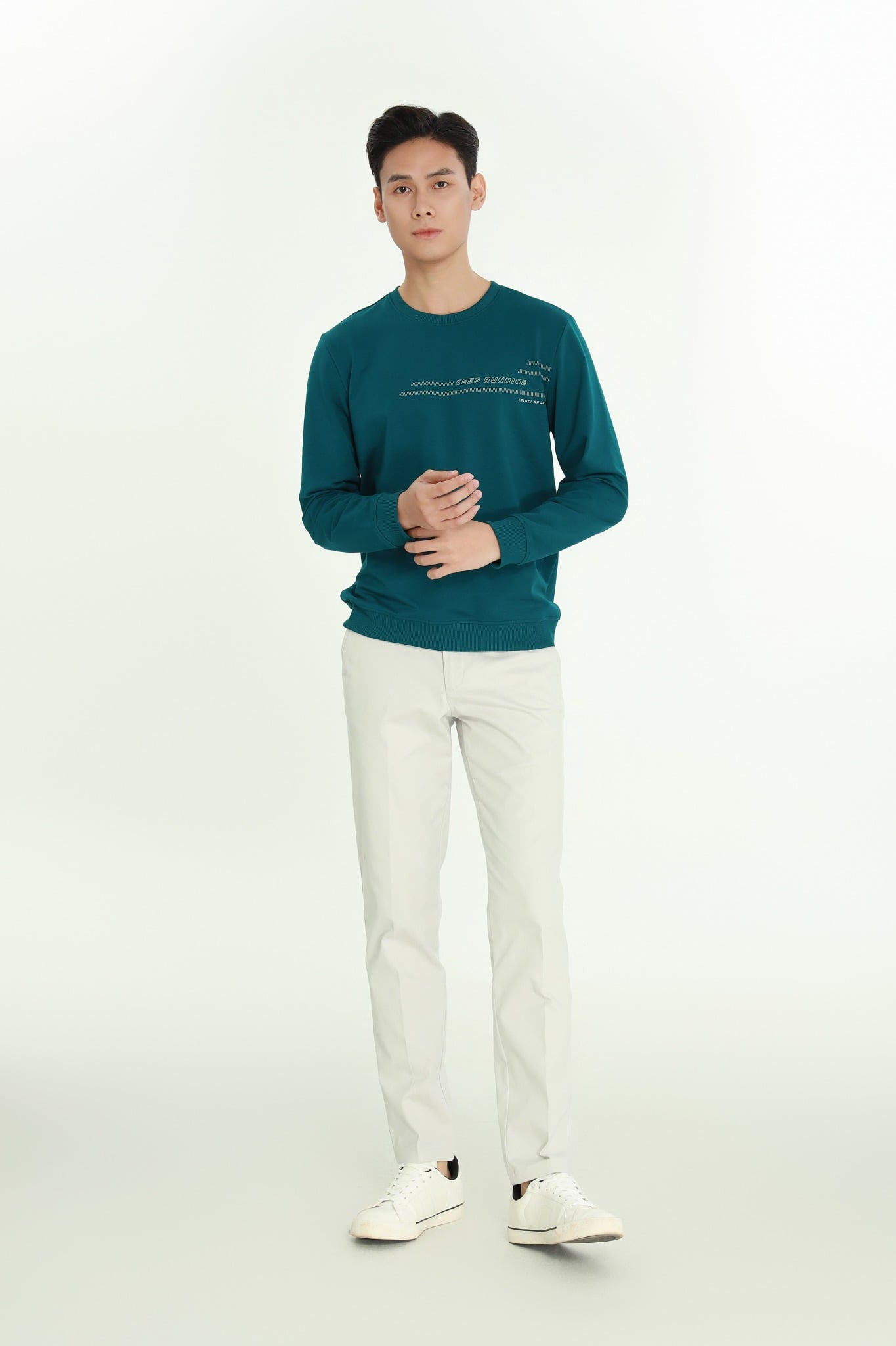 Áo nỉ nam dài tay CALUCI MSW310R