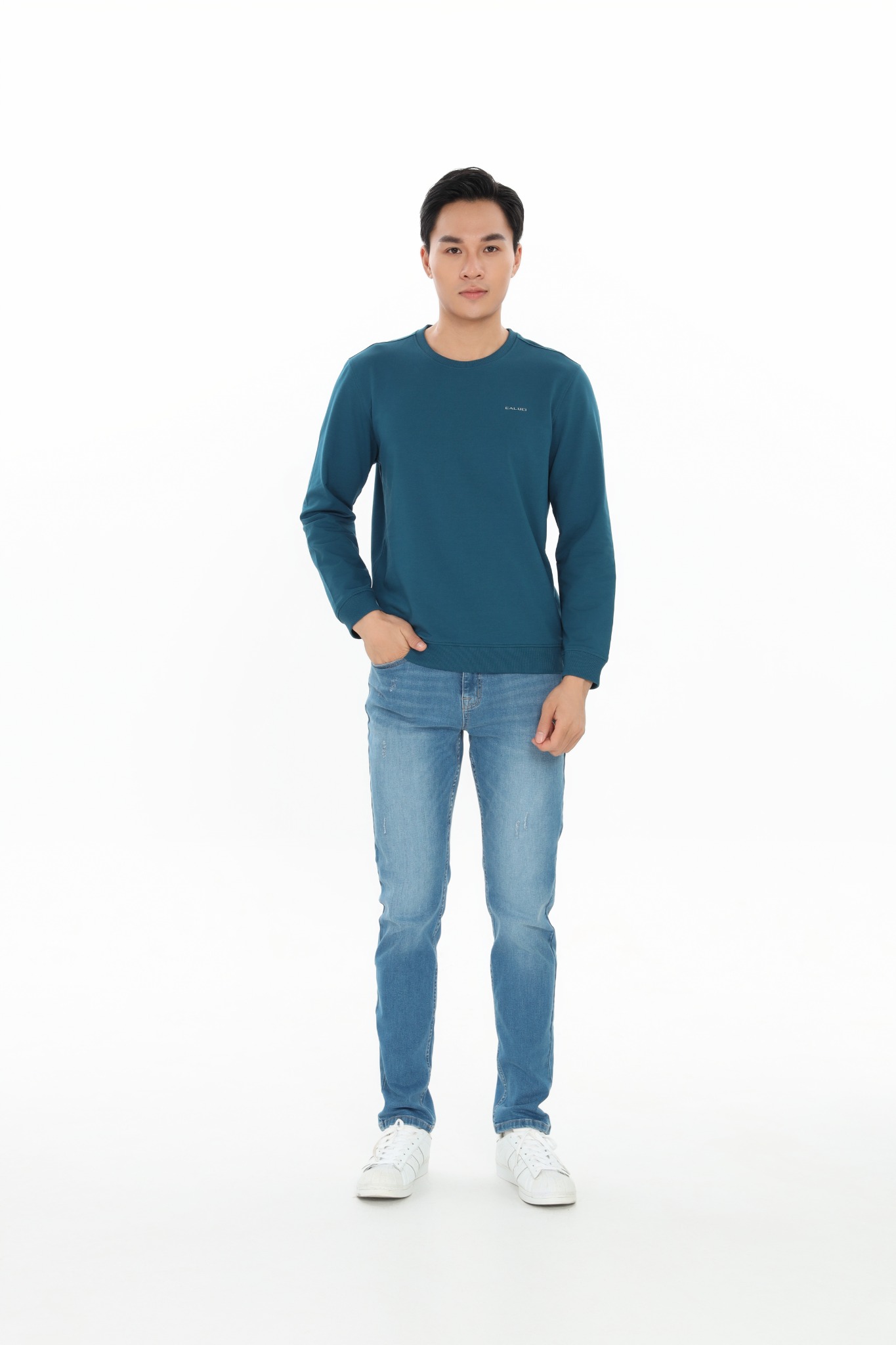 Áo nỉ nam dài tay CALUCI MSW406R