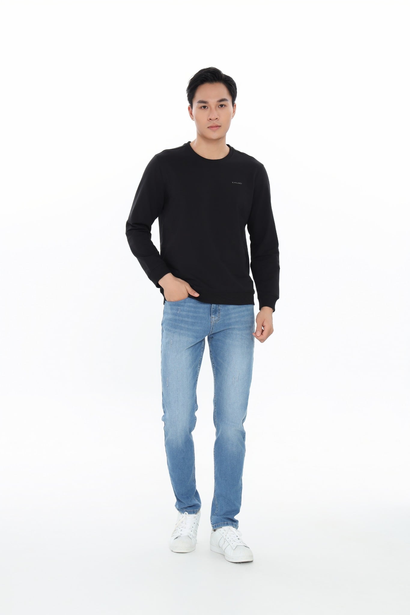 Áo nỉ nam dài tay CALUCI MSW406R