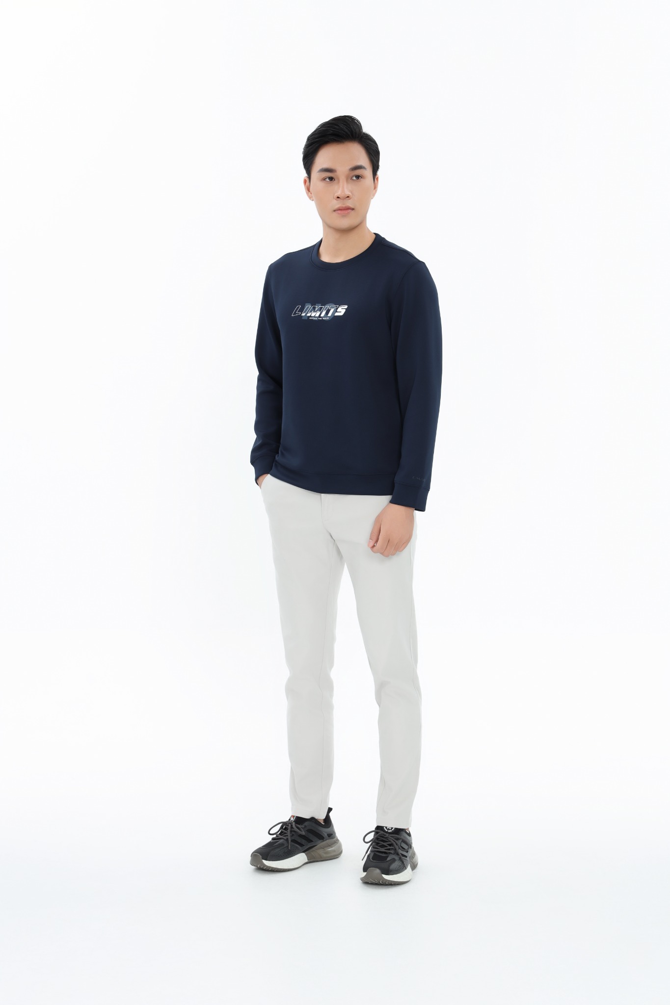 Áo nỉ nam dài tay CALUCI MSW410R