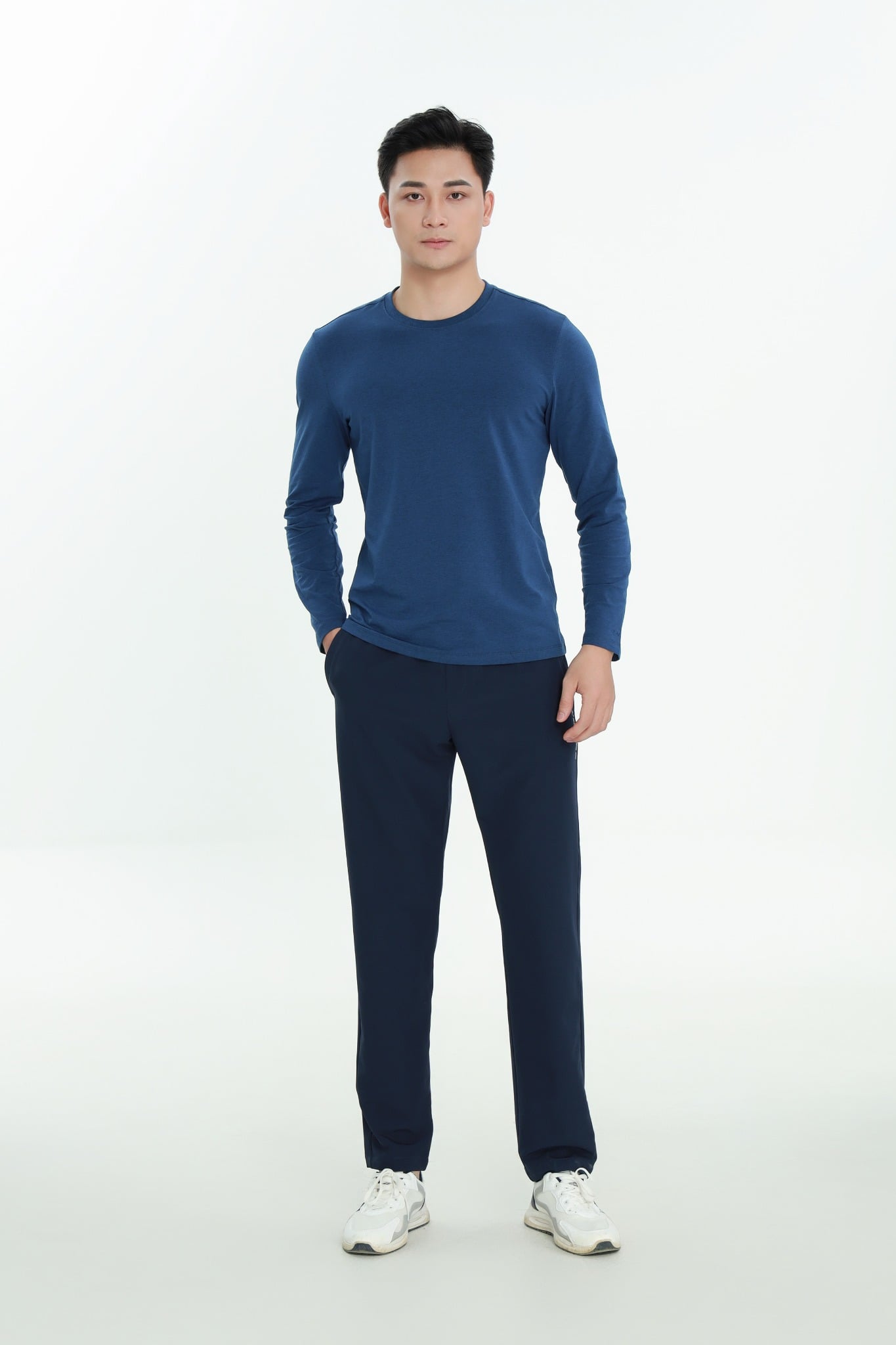 Áo phông nam dài tay CALUCI MTL303S