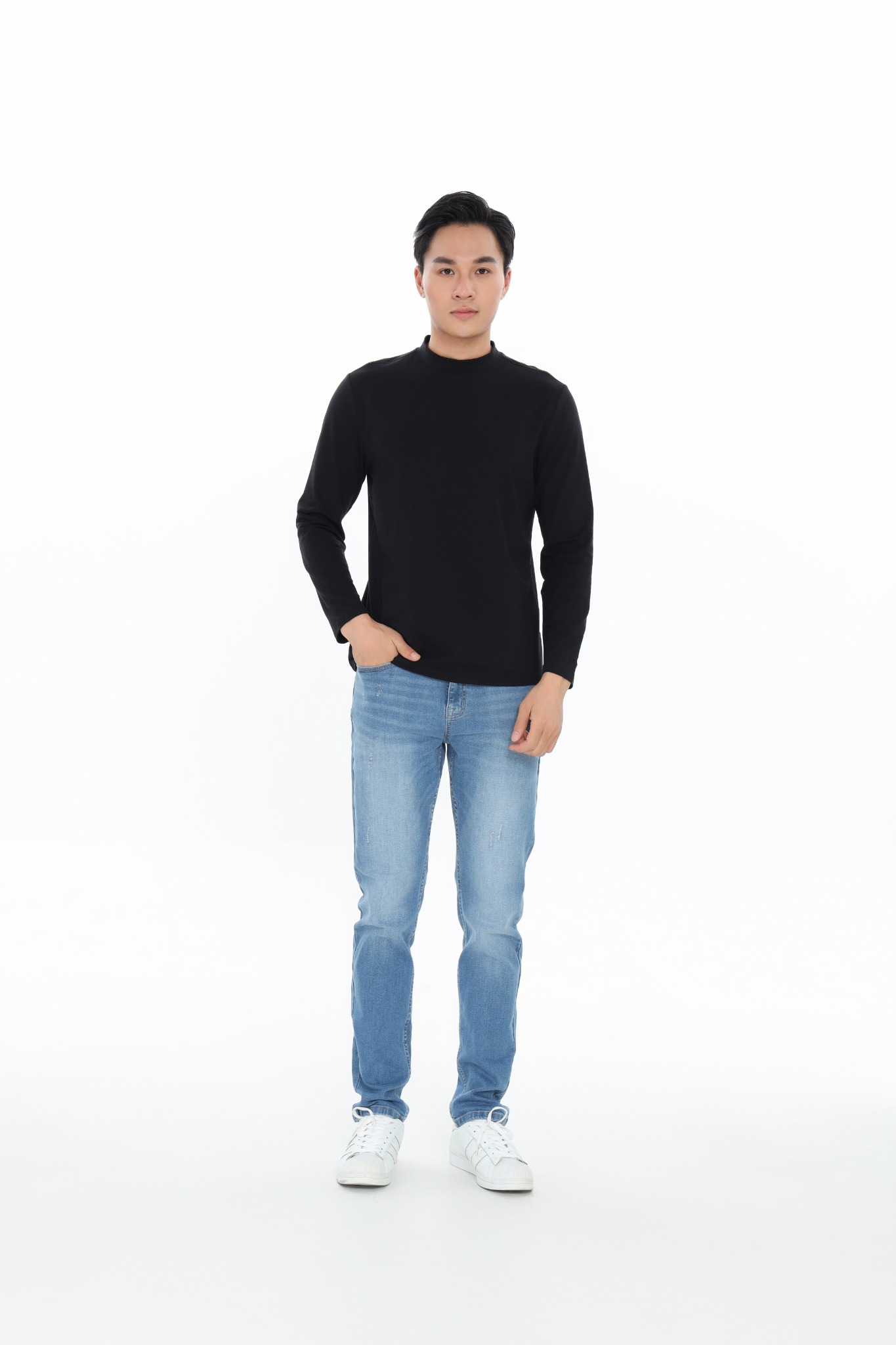 Áo phông nam dài tay CALUCI MTL402S