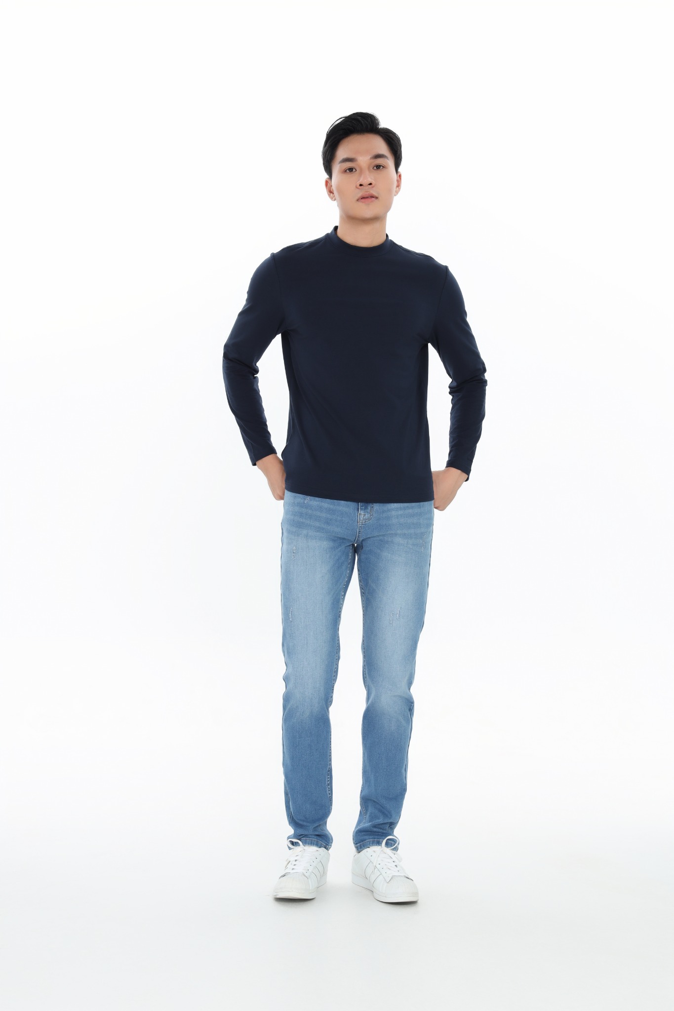 Áo phông nam dài tay CALUCI MTL402S