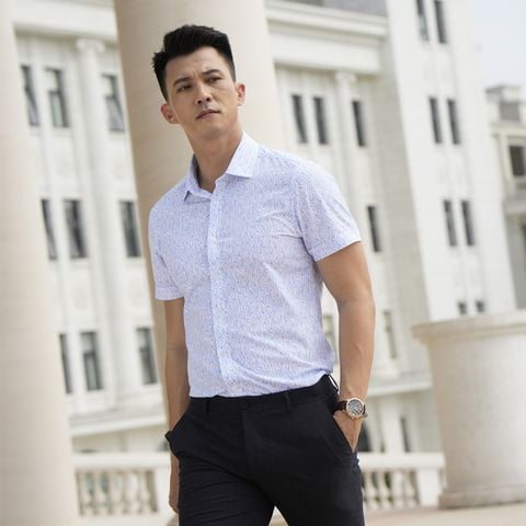 Áo sơ mi nam ngắn tay CALUCI MSS3167S