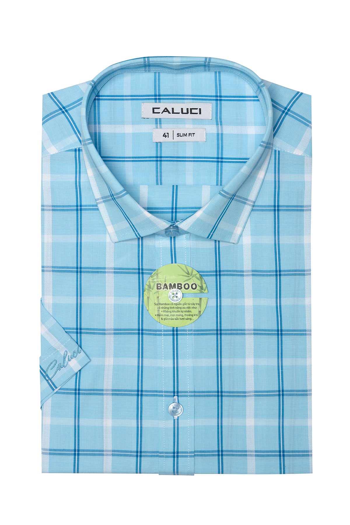 Áo sơ mi nam ngắn tay CALUCI MSS3191S