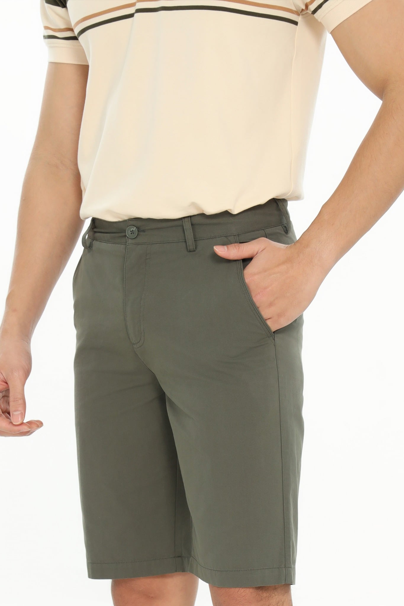 Quần short khaki nam CALUCI MKS415R