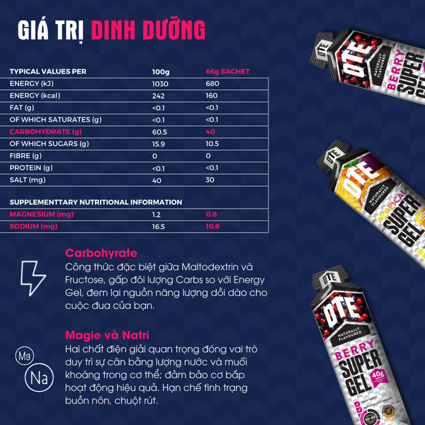  OTE Super Gel Tropical (vị Hoa quả nhiệt đới) 