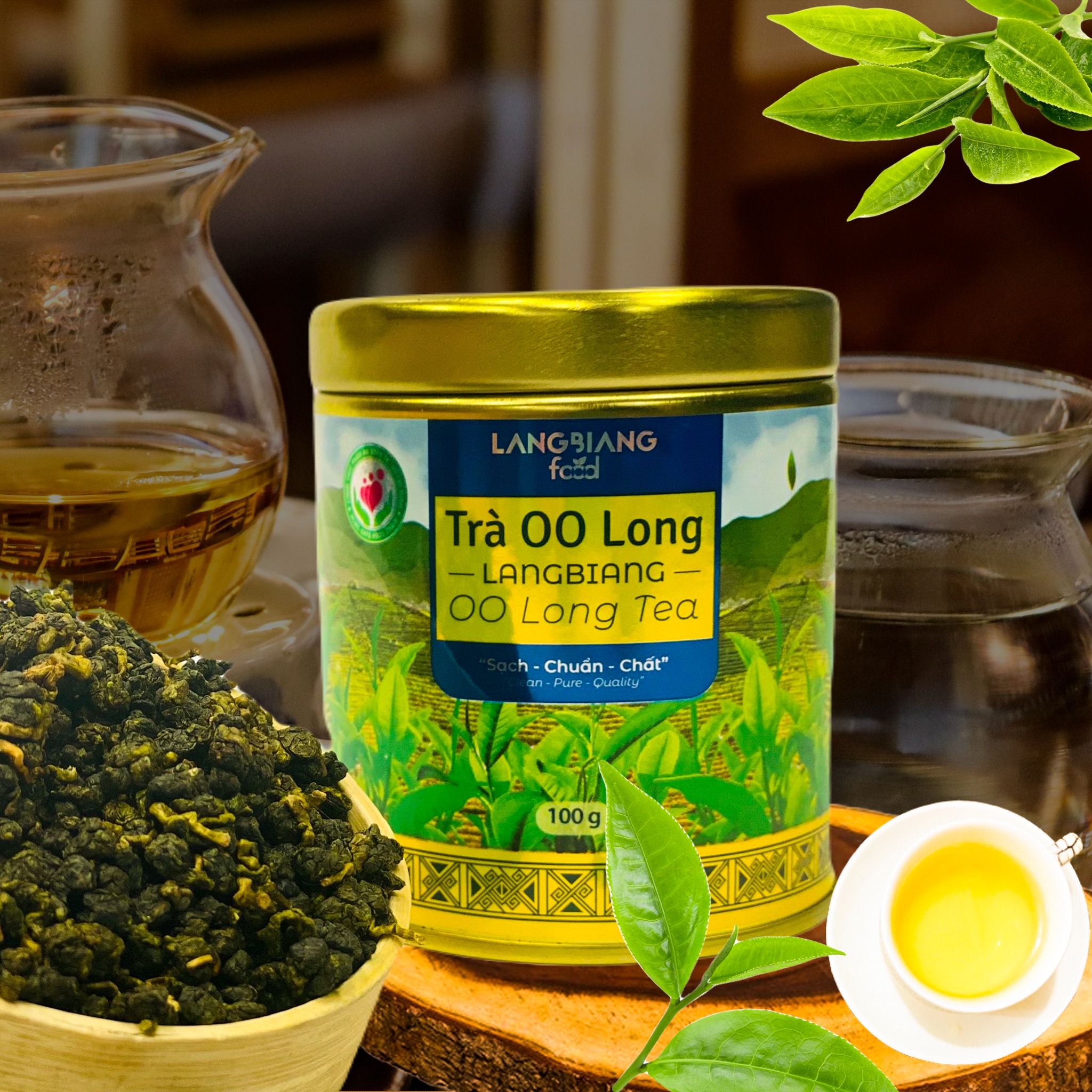 Trà OO Long LangBiang Food 100g, cao cấp LangBiang Group