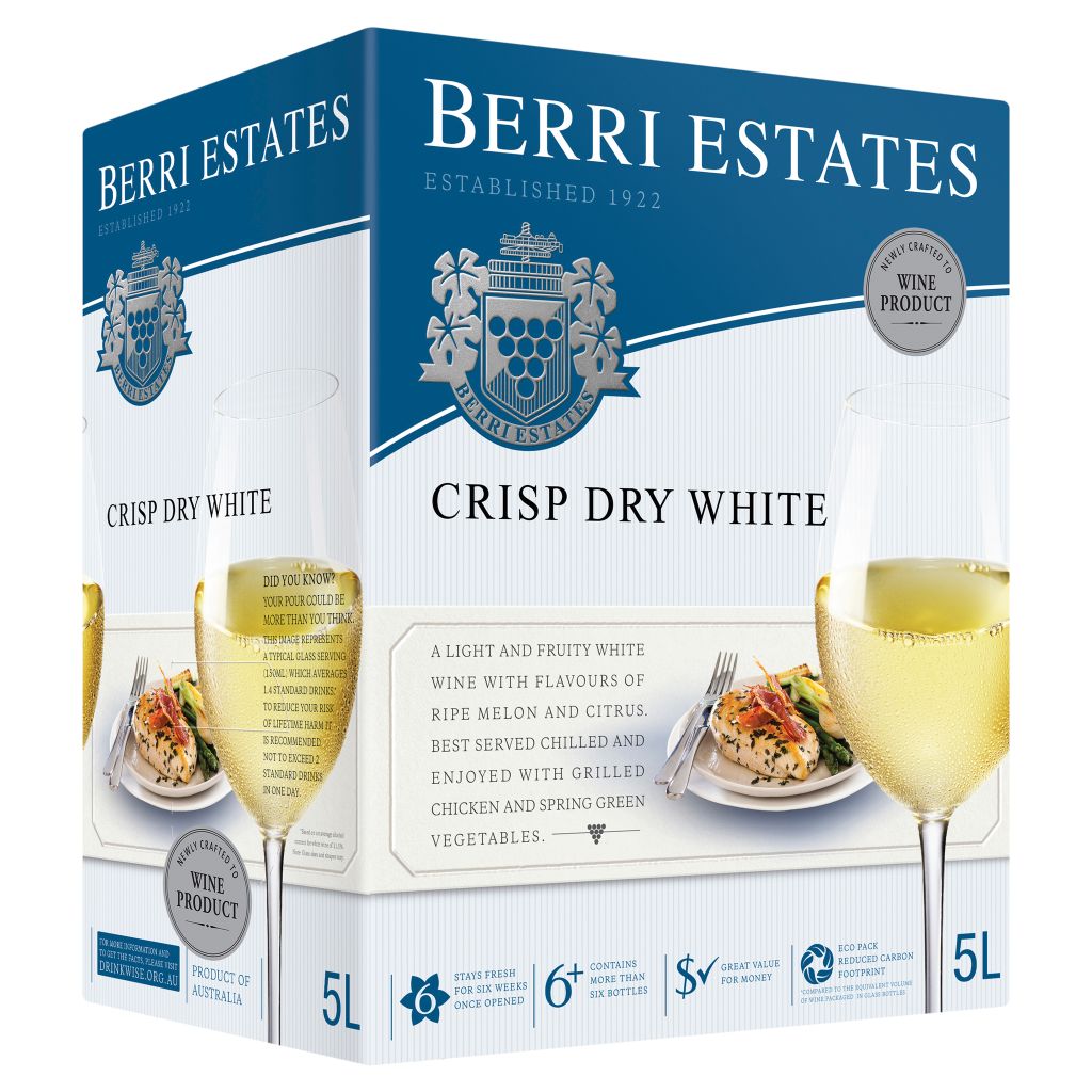  Berri Estates Hộp 5L trắng 