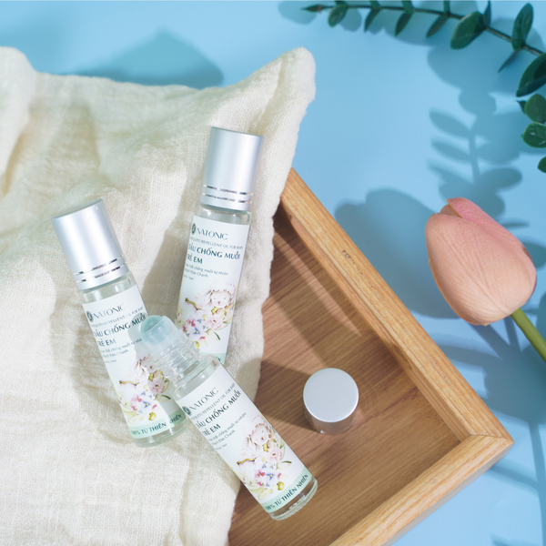  Lăn chống muỗi Bạch Đàn Chanh - Dầu chống muỗi em bé - Không DEET, không cồn - 100% thiên nhiên 