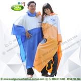 ÁO MƯA CÁNH DƠI NHỰA XANH PHỐI