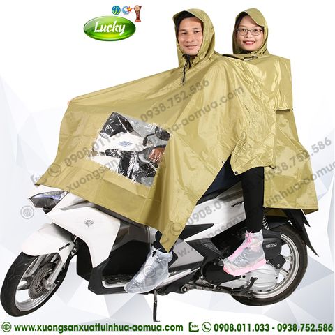ÁO MƯA CÁNH DƠI HAI ĐẦU VÀI CỎ ÚA
