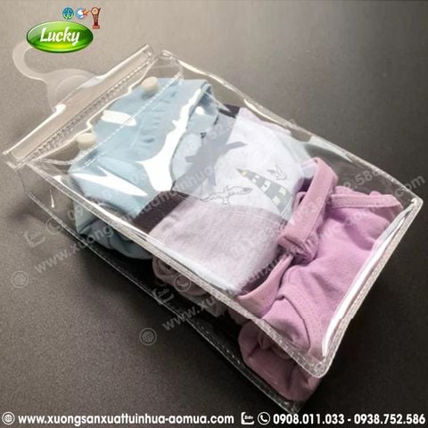 bao bì nhựa trong đựng quần áo có móc treo