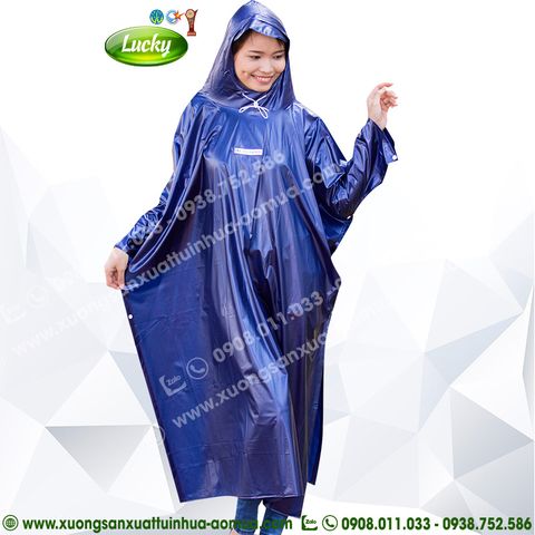 ÁO MƯA CÁNH DƠI XANH ĐEN