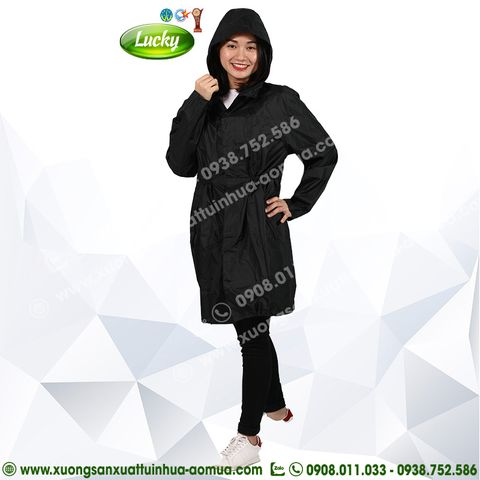 ÁO MƯA MĂNG TÔ ĐEN