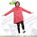 ÁO MƯA MĂNG TÔ ĐỎ CHẤM BI