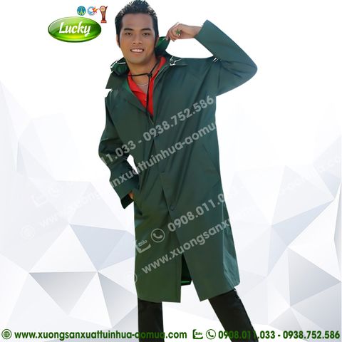 ÁO MƯA MĂNG TÔ XANH LÁ ĐẬM
