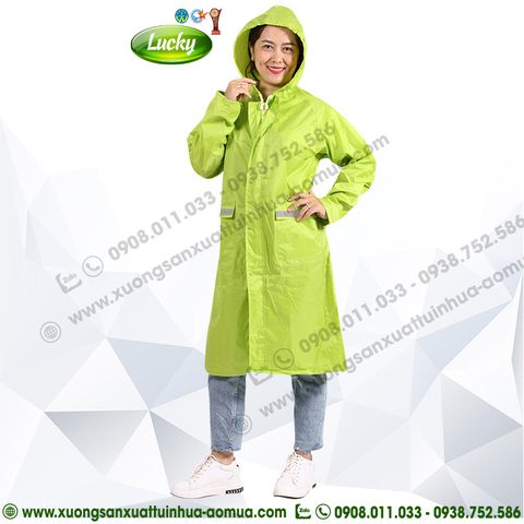 ÁO MƯA MĂNG TÔ XANH LÁ