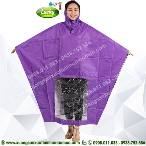 ÁO MƯA CHỮ A TÍM