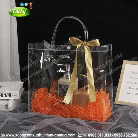 TÚI NHỰA TRONG SUỐT LÀM GIỎ QUÀ