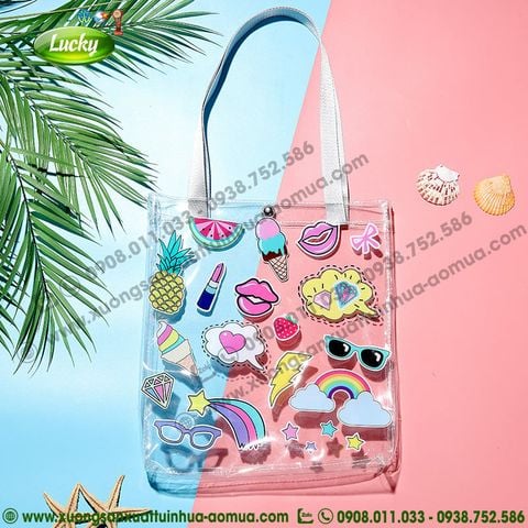 TÚI NHỰA TOTE TRONG HỌA TIẾT MÙA HÈ