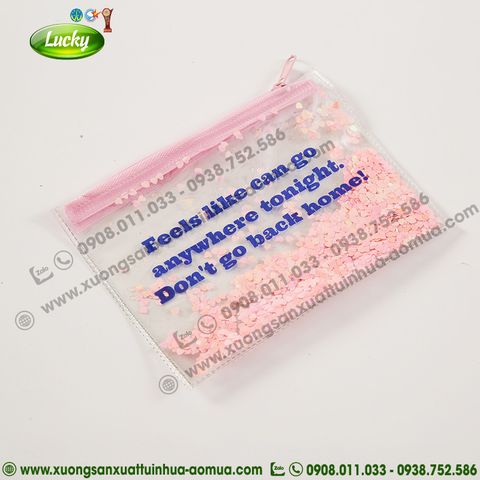 TÚI DÂY KÉO TIM HỒNG