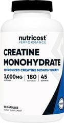 Nutricost Creatine 3000mg - 180 Viên