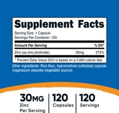 Nutricost Zinc Picolinate 30mg
