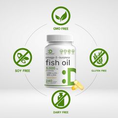 Deal Supplement Omega 3 Fish Oil 3000mg